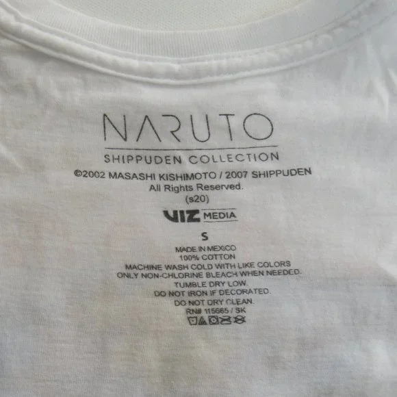 Men's Naruto White Short Sleeve Graphic Uzumaki T-Shirt Size S - Picture 4 of 6